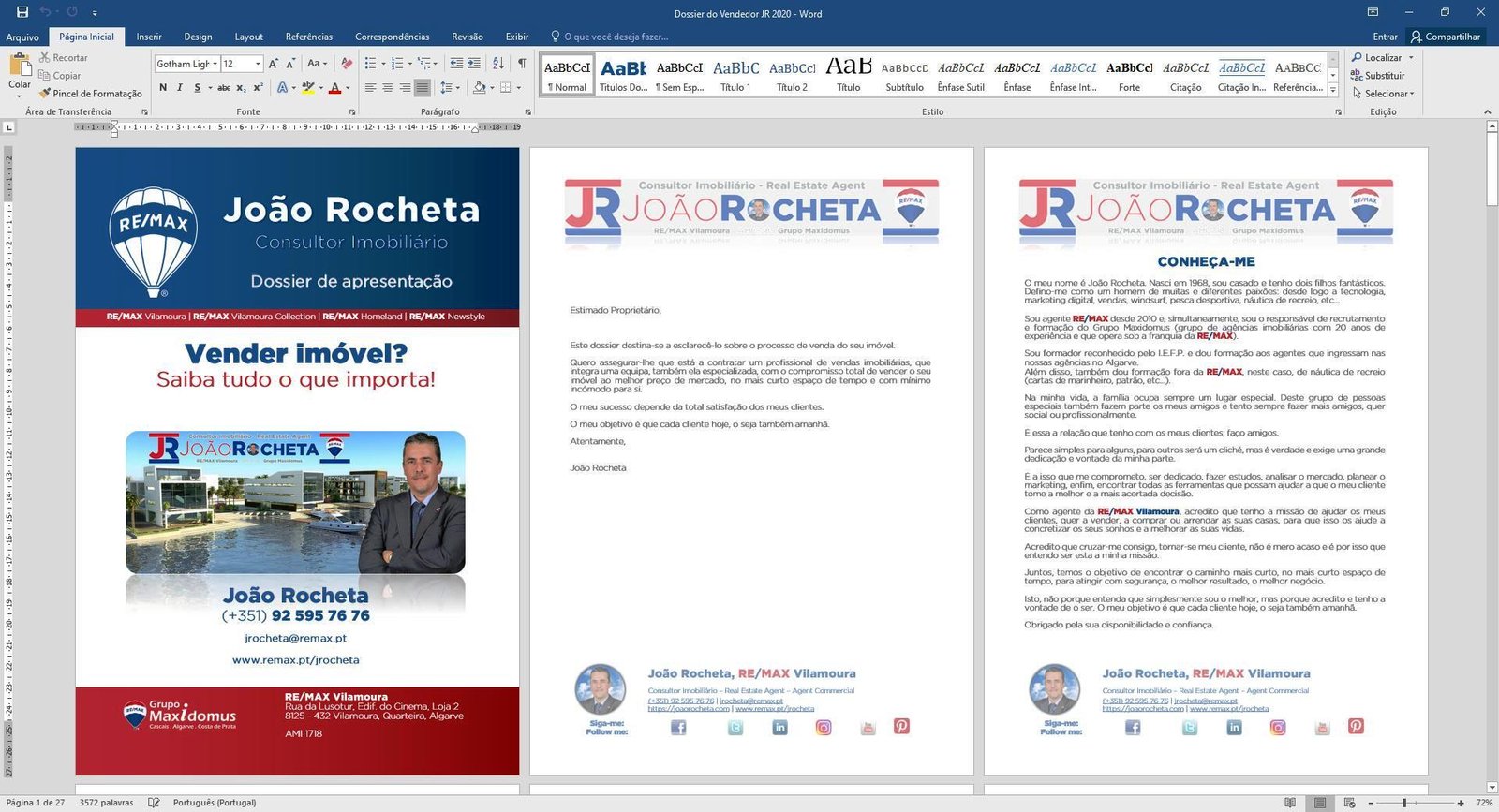 Descarregar Dossier de Apresentação RE/MAX - versão Editável